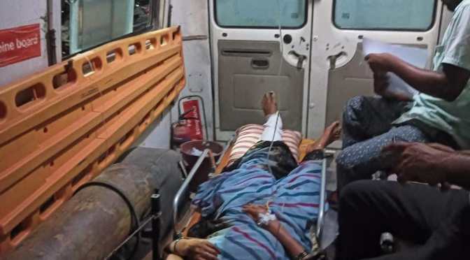 108 एंबुलेंस ने महिला को पहुंचाया ट्रामा सेंटर