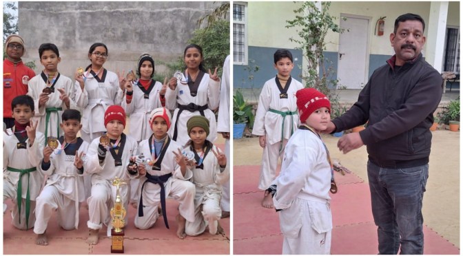 नेशनल ताइक्वांडो चैंपियनशिप में गाजीपुर के खिलाड़ियों का जलवा