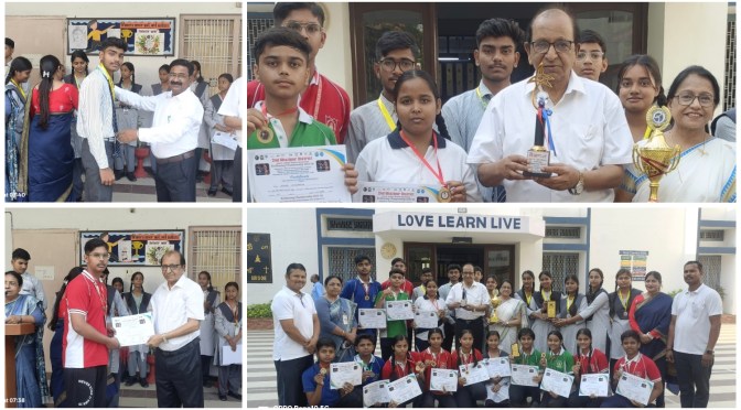 कांस्य पदक जीतकर छात्र-छात्राओं ने किया शाह फैज स्कूल का नाम रोशन