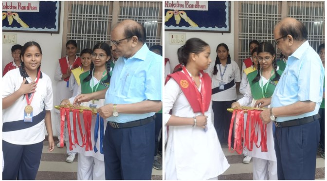 शाह फैज स्कूल की छात्राओं को मिला गोल्ड मेडल