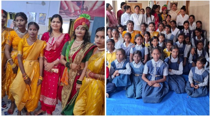 वीरागंना लक्ष्मी बाई छात्राओ के लिए प्रेरणासा्रेत