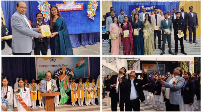 विभिन्न कार्यक्रमों के साथ शाहफैज स्कूल में मनाया गया गणतंत्र दिवस