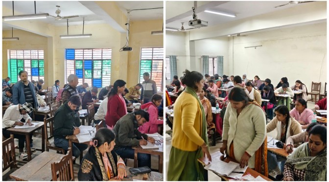 बीएड प्रथम सेमेस्टर के परीक्षा में पकड़े गए 12 परीक्षार्थी, की गई कार्रवाई