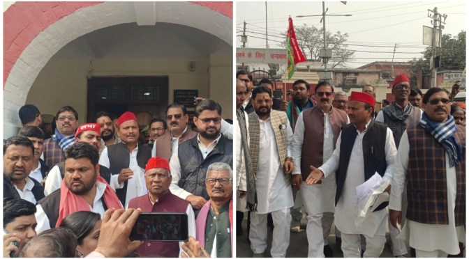 विधायकों संग जिलाध्यक्ष पहुंचे डीएम के पास, लगाया आरोप