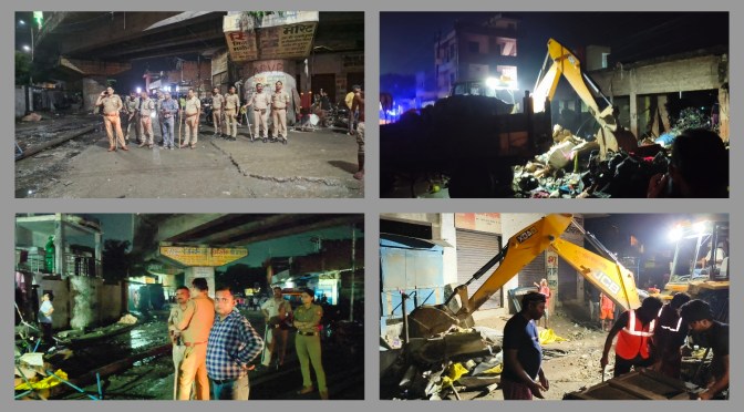 चला नगर पालिका का बुलडोजर, अतिक्रमण पर कसा शिकंजा